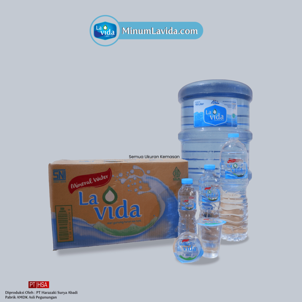 semua variasi air minum la vida